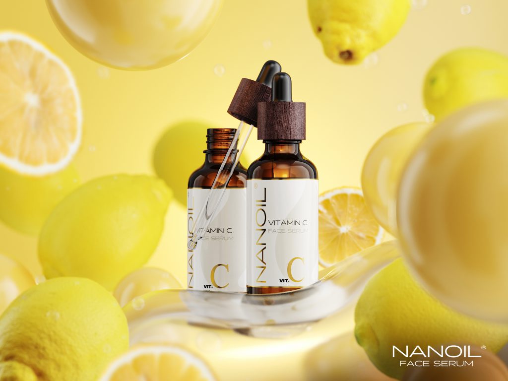 sérum facial de vitamina c de qualidade Nanoil