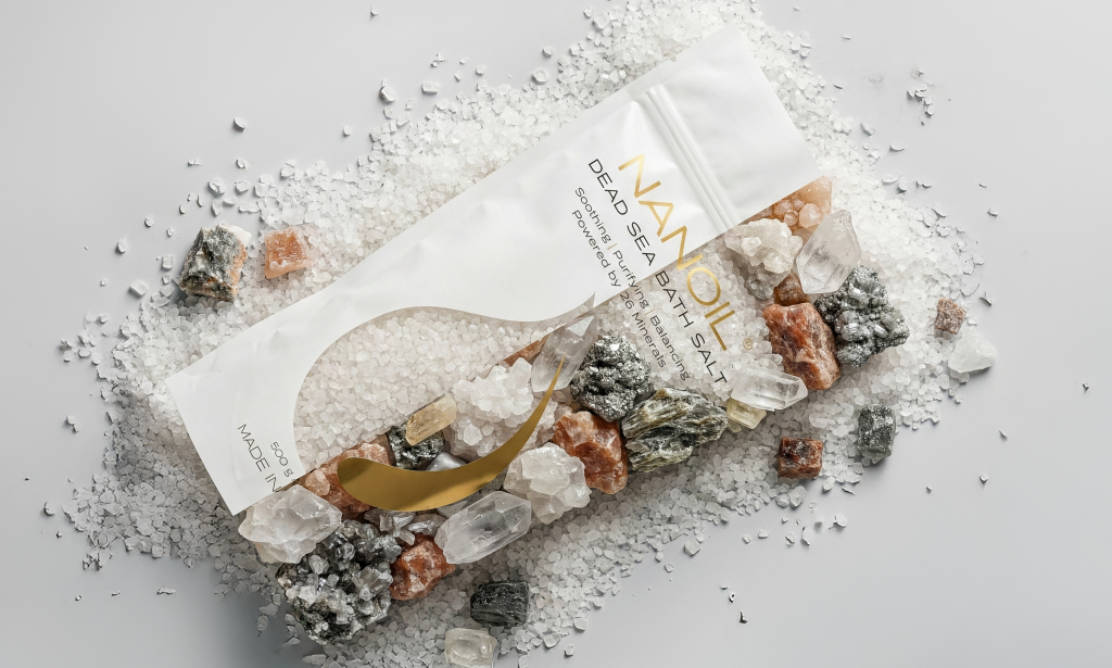 nanoil sais de banho banheira